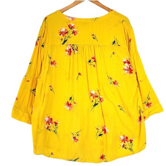 TORRID Harper Bright Yellow Floral Top - Picture 5 of 9